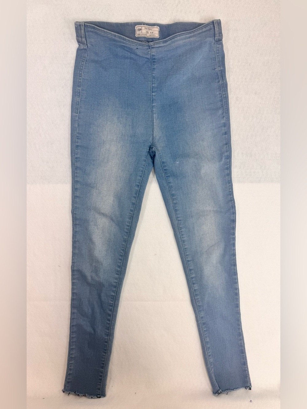 Free People Ultra High Waist Denim Pull-on Skinny Jeans
